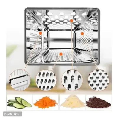 JISUN Stainless Steel 4 in 1 Grater / Slicer  Potato Masher / Vegetable Masher for Kitchen Tool Set-thumb4