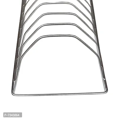 Stainless Steel (Pack of 2) Plate Stand / Dish Rack  Chakla Belan Stand for Kitchen-thumb5