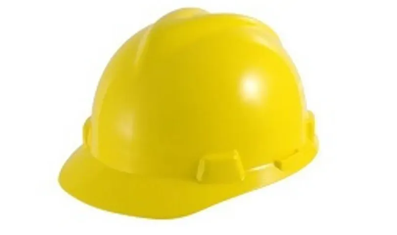 Safety Helmet made by Sold Plastic and with Full Head Protection