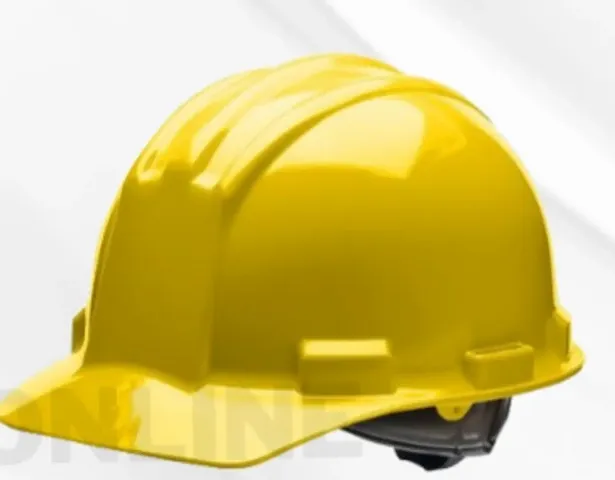 Safety Helmet made by Sold Plastic and with Full Head Protection