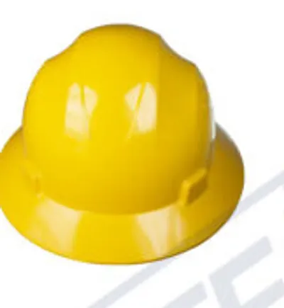 Safety Helmet made by Sold Plastic and with Full Head Protection