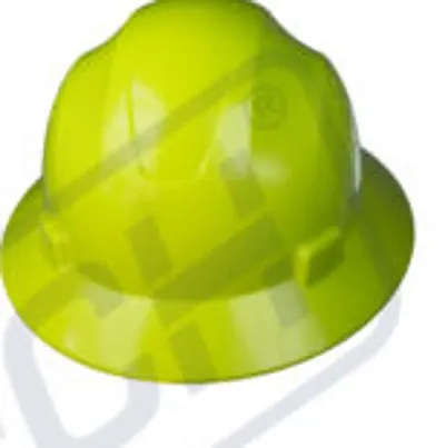 Safety Helmet made by Sold Plastic and with Full Head Protection