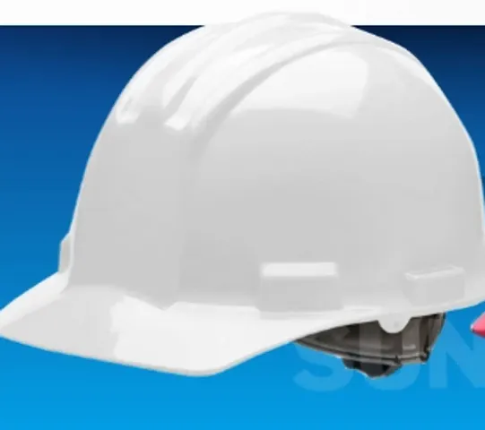 Safety Helmet made by Sold Plastic and with Full Head Protection