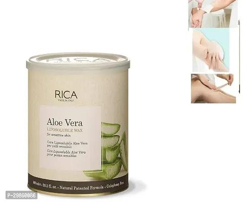 Rica Aloe Vera Liposoluble Wax For Sensitive Skin Men  Women Hair Removal Cream for Arms, Chest-thumb0