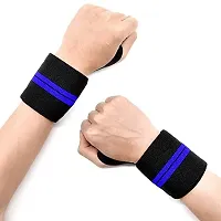 Cotton Wrist Band for Men  Women, Wrist Supporter for Gym Wrist Wrap/Straps Gym Accessories for Men for Hand Grip  Wrist Support While Workout  Muscle Relaxation-thumb2