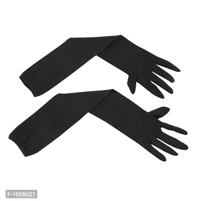 Hind Home Unisex-Adult Cotton Summer Gloves (Black_Free Size)-thumb3