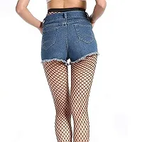 Hind Home High Waist Sexy Black Net Pattern Lace Fishnet Lingerie Pantyhose Fishnet Stockings-thumb3