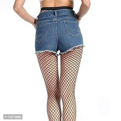 Hind Home Women's Nylon Spandex High Waist Fishnet Stockings, Free Size-thumb3