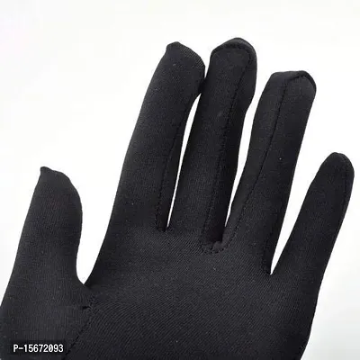 Herbal Aid Half Sleeve Gloves Black for Protection 4 Pair-thumb4