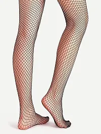 Hind Home Women's Nylon Spandex High Waist Fishnet Stockings, Free Size-thumb3