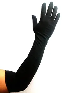 Hind Home Unisex-Adult Cotton Summer Gloves (Black_Free Size)-thumb3