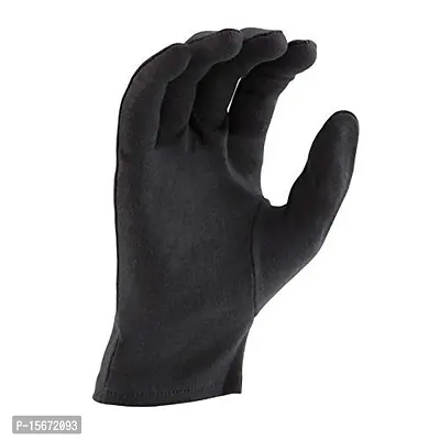 Herbal Aid Half Sleeve Gloves Black for Protection 4 Pair-thumb3