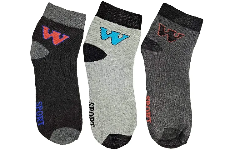Buyraa Sports Men's Ankle Socks Cotton Socks for Winter Assorted Colors