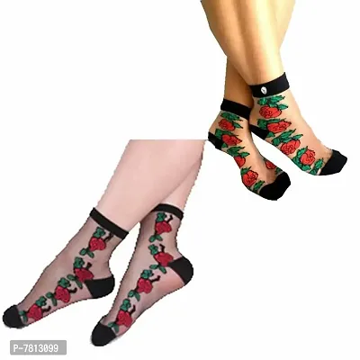 Herbal Aid Reusable Washable floral socks- Pack of - 2