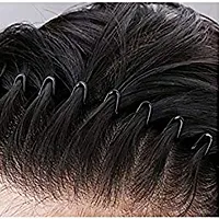 Set Of 9, Unisex Hair Accessories Set, Black Color Zigzag Wavy Hair Band For Daily Use Purpose-thumb2