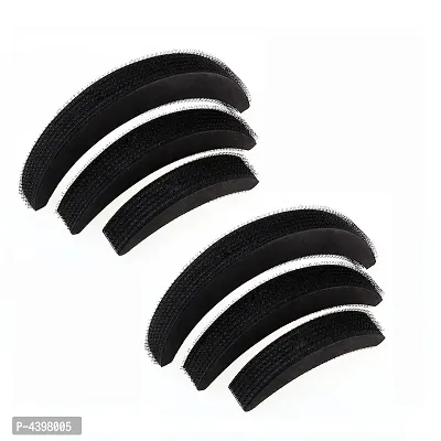 Puff Bumpit Pack Of 6 Hair Accessory Set (Black)