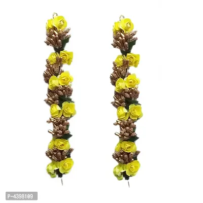 Pack Of 2, Bridal Flower Bun Hair Gajra Accessories For Wedding, Juda Decoration Gajra, Pack Of 2