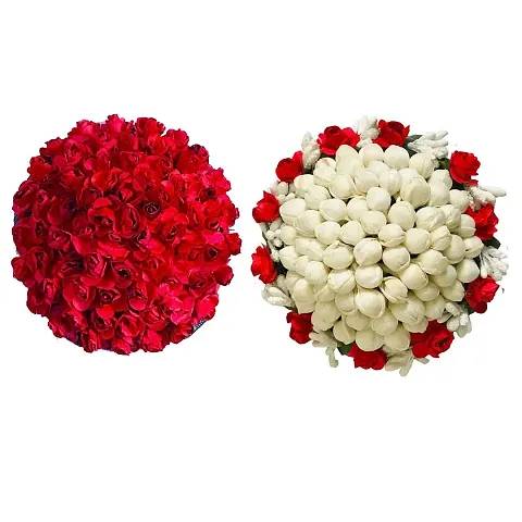 Buy One Get One ! Artificial Flower Bun Juda Maker Flower Gajra