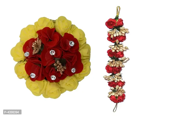 Artificial Flower Bun Juda Maker Flower Gajra, Bun Maker