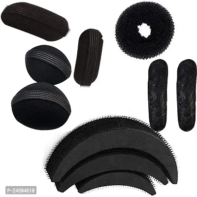 Elegant Black Sponge Embellished Hair Acessories For Girl And Women-thumb0