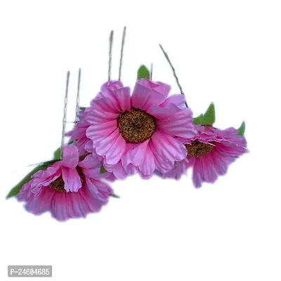 Elegant Purple Velvet Embellished Juda Pin For Girl And Women-thumb0