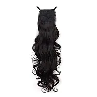 Elegant Black Synthetic Embellished Hair Extension For Girl And Women-thumb2