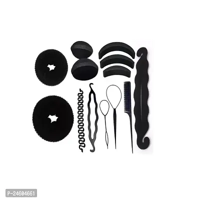 Elegant Black Plastic Embellished Hair Acessories For Girl And Women