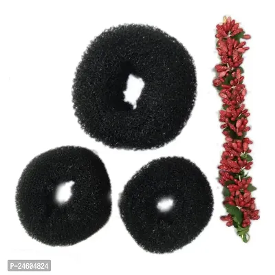 Elegant Black Sponge Embellished Hair Acessories For Girl And Women-thumb0