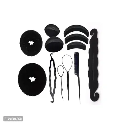 Elegant Black Plastic Embellished Hair Acessories For Girl And Women