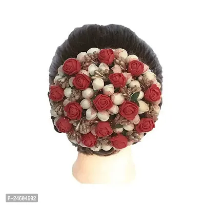 Elegant Multicoloured Velvet Embellished Bun For Girl And Women-thumb2