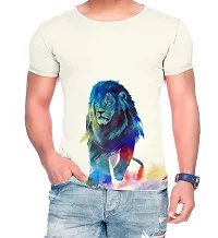 Raves Men's Printed Round Neck T-Shirts-thumb2