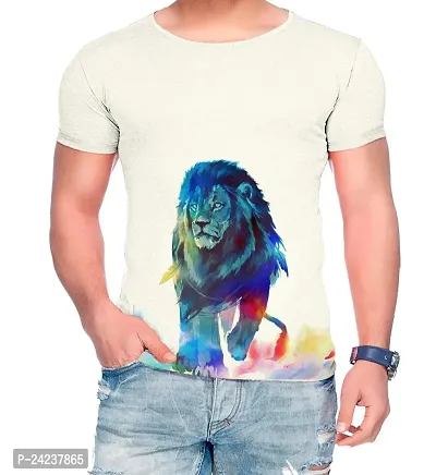 Raves Men's Printed Round Neck T-Shirts-thumb3