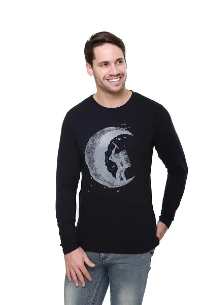 Cotton Printed Round Neck Full Sleeve Tees