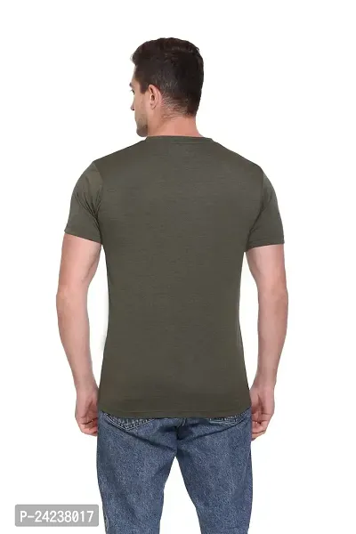 Men's Regular Fit Round Neck Half Sleeved T-Shirt (10853-$)-thumb2