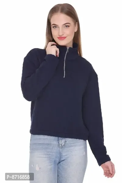 Classic Jacquard Solid Sweatshirts for Women