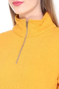 Classic Jacquard Solid Sweatshirts for Women-thumb2