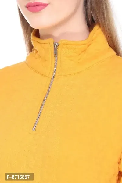 Classic Jacquard Solid Sweatshirts for Women-thumb3