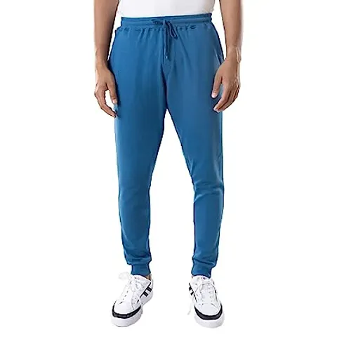 Stylish Blend Solid Regular Track Pants For Men