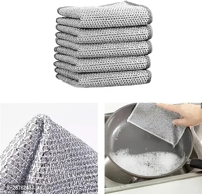 5 Pack Non-Scratch Wire Dishcloth Gaps Cleaning Brush-thumb0