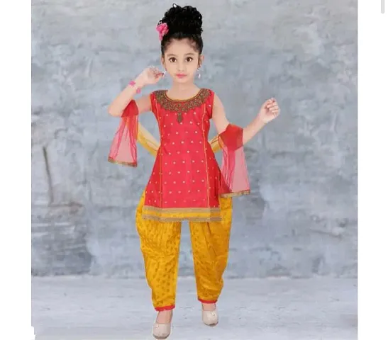 Alluring Jaquard Stitched Salwar Suit Sets For Girls