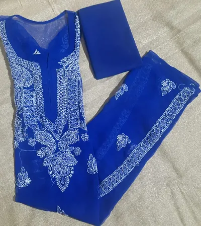 Stylish Chikan Embroidery Kurta For Women