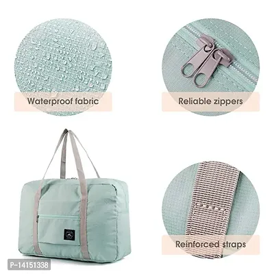 Be Sure Travel Foldable Nylon Duffle Tote Bag for Women Girl (Multicolor)-thumb2