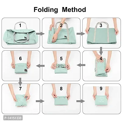 Be Sure Travel Foldable Nylon Duffle Tote Bag for Women Girl (Multicolor)-thumb3