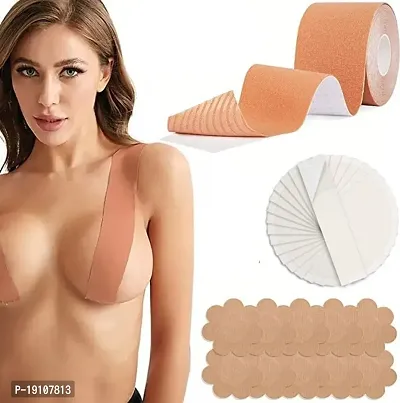 Be Sure Breast Lift Tape With 10 Pcs Cotton Nipple Cover Fashion Tape For Women Disposable Lingerie Fashion Tape-thumb4