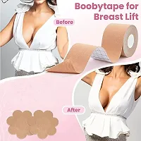 Be Sure Breast Lift Tape With 10 Pcs Cotton Nipple Cover Fashion Tape For Women Disposable Lingerie Fashion Tape-thumb1