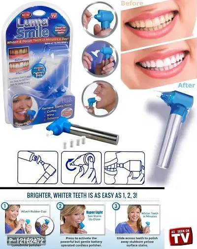 Be Sure Tooth Polisher Whitener Stain Remover with LED Light Luma Smile Rubber Cups Teeth whitening Products-thumb4