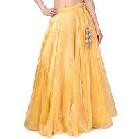 Stylish Yellow Cotton Embroidered Lehenga Choli Set For Women-thumb4
