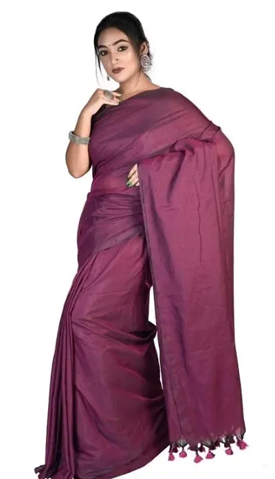 New In Khadi Cotton Saree with Blouse piece 