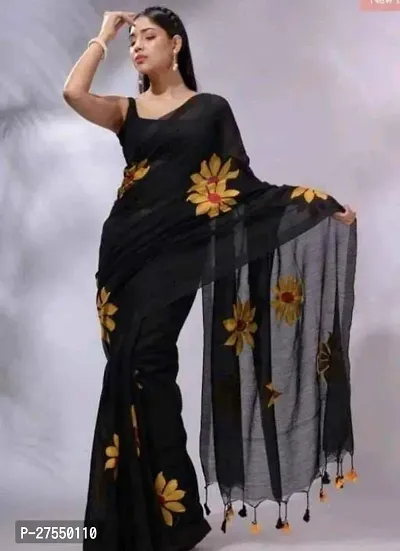 Classic Khadi Cotton Saree with Blouse Piece