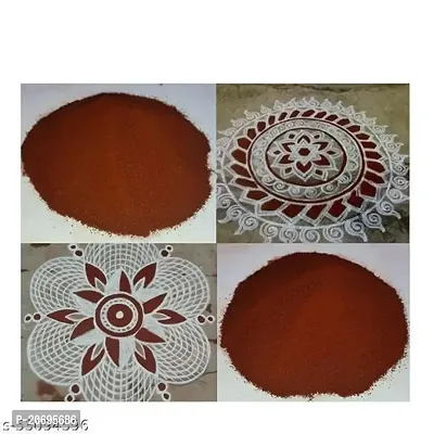 Ikka Rangoli Red Colour in The Pack- 1 of Rangoli Powder for Diwali, Navratri, Pongal Pooja Mandir Arts Ceramic for Creativity, Diwali Floor Decoration-thumb3